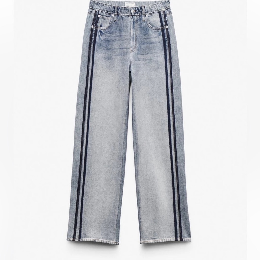 Rag and Bone Miramar Wide Leg Track Pants Color/Coney